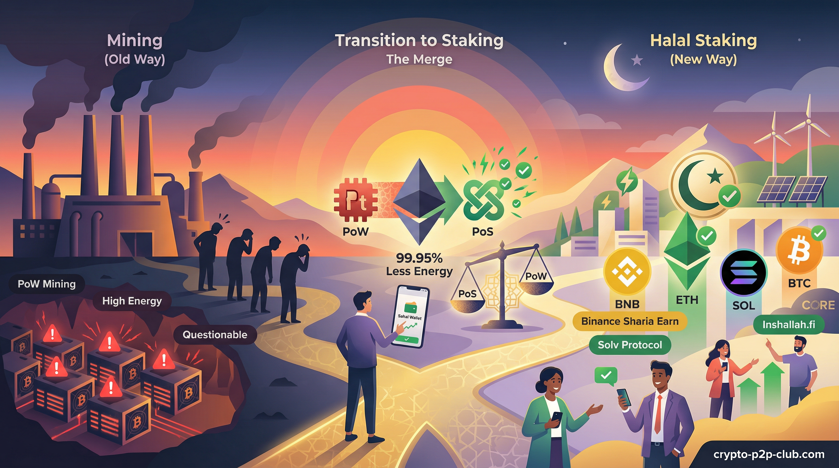 Au-delà du Bitcoin : staking, altcoins et solutions halal - les alternatives au minage en 2025